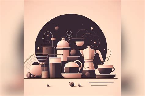 Minimalist Coffee Background Vector Art Graphic by Endrawsart ...