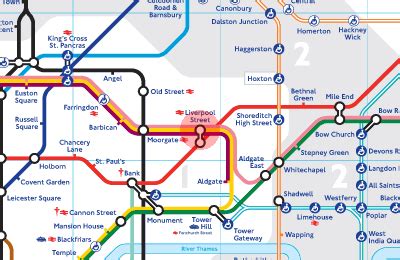 Liverpool Street station map - London Underground Tube