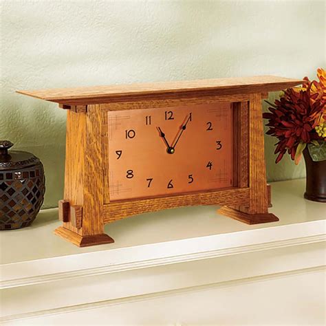 Arts and Crafts Mantel Clock Woodworking Plan from WOOD Magazine