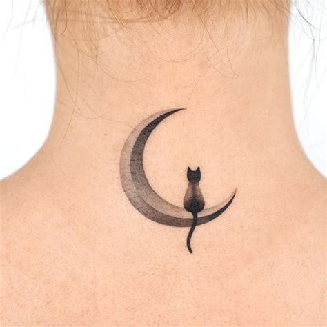 Discover 80+ cat sitting on moon tattoo - in.coedo.com.vn