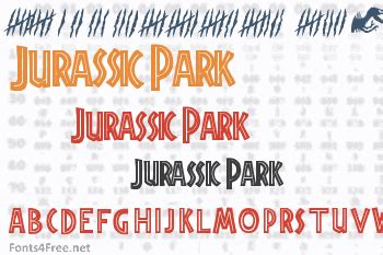 Jurassic Park Font Download - Fonts4Free