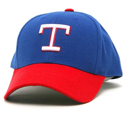 Texas Rangers Royal Blue-Red 1975 Throwback Cooperstown Fitted Hat ...