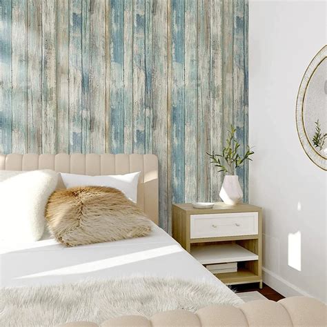 Wood Wallpaper Rustic Distressed Wood Peel and Stick Wallpaper - Etsy