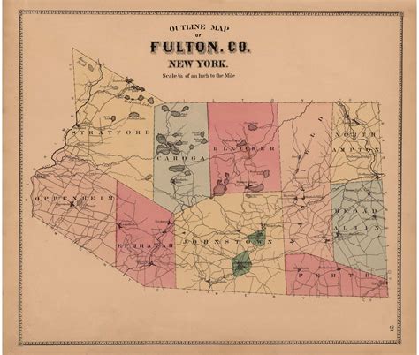 Fulton County 1868 Montgomery & Fulton Counties New York Old - Etsy