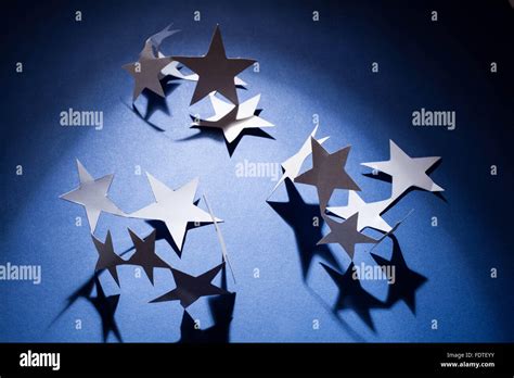 Paper christmas stars Stock Photo - Alamy