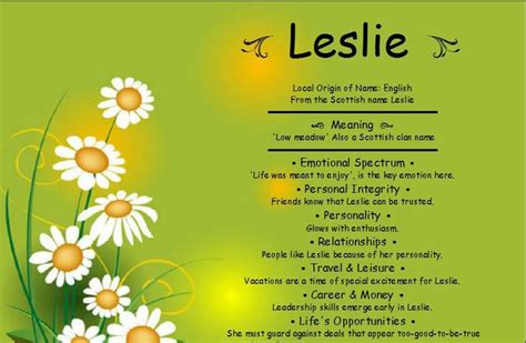 Leslie Name Meaning | Nombre