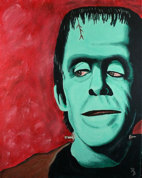 Herman Munster - The Munsters Painting by Bob Baker