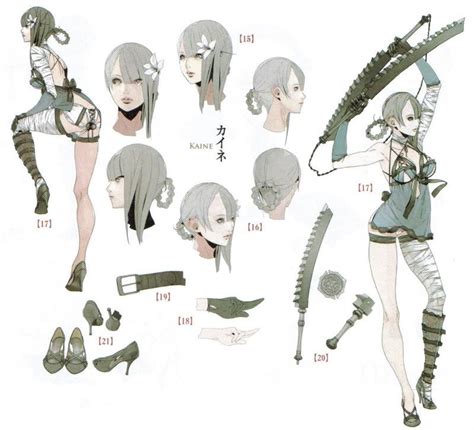 Nier Replicant, Kaine | Character art, Character design, Character ...