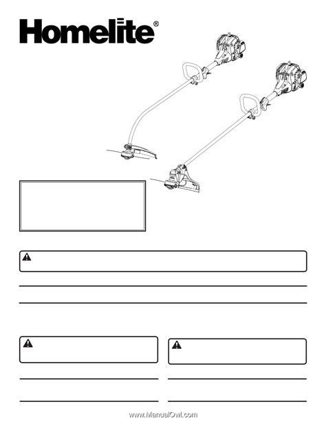 Homelite UT33650 | User Manual