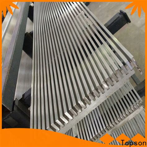 competetive price stainless steel bar grating price perforated company for room | Topson