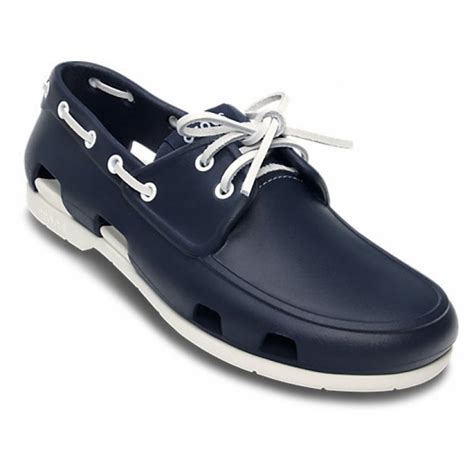 Crocs Crocs Beach Line Navy / White (U3) 14327-462 Mens Boat Shoes - Crocs from Pure Brands UK UK