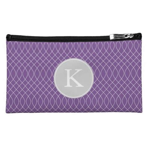 Preppy Purple Spiral Monogram