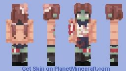 Zombie girl Minecraft Skin