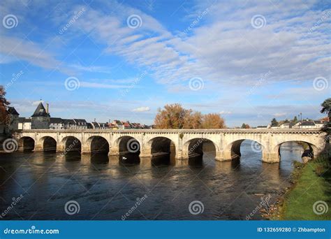 Bridge Across The River Vienne At Chatellerault In The Loire Valley Stock Photo | CartoonDealer ...