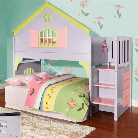 Donco Kids Donco Kids Doll House Twin Loft Bed & Reviews | Wayfair