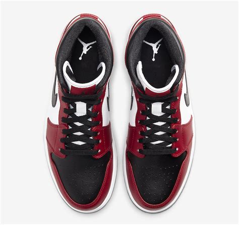 Air Jordan 1 Mid Chicago Black Toe 554724-069 Release Date - SBD