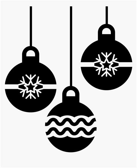 Christmas Baubles - Christmas Balls Silhouette Png, Transparent Png ...