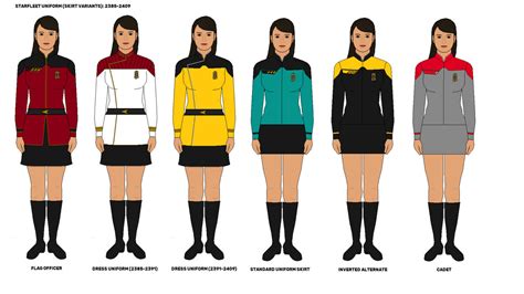 Starfleet Uniforms 2385-2409 (part 3) by DarthRavager86 on DeviantArt