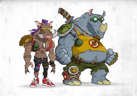 ArtStation - Bebop & Rocksteady BFF's