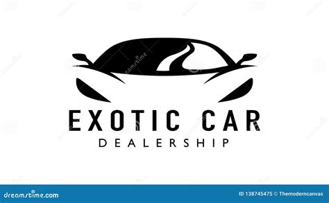 Exotic Supercar Logo Design with Concept Sports Vehicle Icon Silhouette ...