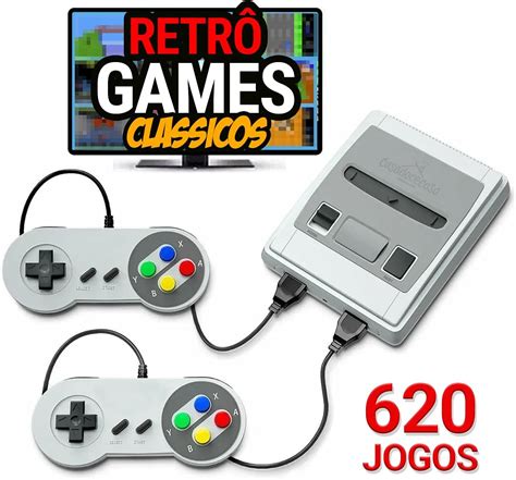 Mini Vídeo Game 620 Jogos Retrô Clássico Premium : Amazon.com.br ...