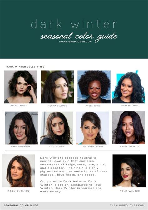 Guide to the Dark Winter Seasonal Color Palette | The Aligned Lover