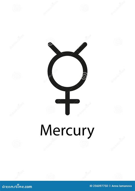 Mercury Symbol Of Planets Vector Illustration | CartoonDealer.com ...