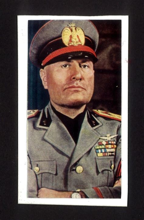 Photograph (colour) - Mussolini - dictator of Italy; 8960 | eHive