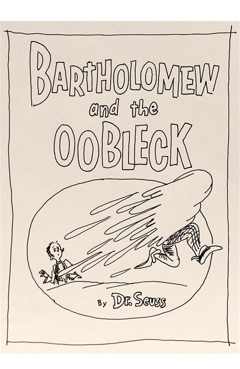 Bartholomew And The Oobleck Coloring Pages