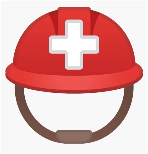 Rescue Workers Helmet Icon - Firefighter Hat Emoji, HD Png Download - kindpng