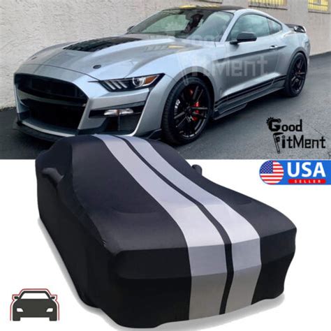 For Ford Mustang Shelby GT500 Car Cover Stretch Satin Scratch Dustproof ...