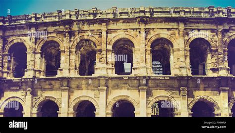 roman amphitheatre in Nimes, France Stock Photo - Alamy