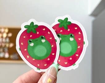 Cute Frog Sticker - Etsy