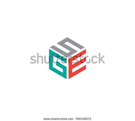 Hexagon Logo Letter Letter Sge Logo Stock Vector (Royalty Free) 786568051