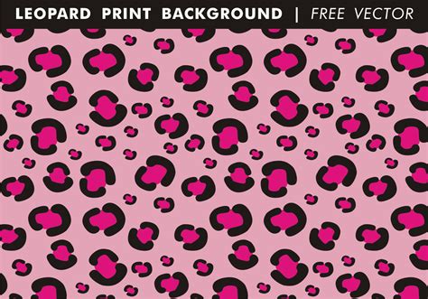 Girly Leopard Print Background Free Vector - Download Free Vector Art ...