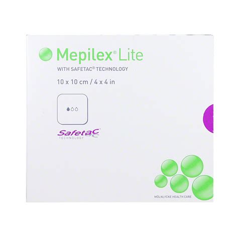 Molnlycke Mepilex Lite 4in X 4in 5ct 284190 | ADW Diabetes