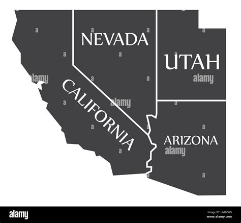 Arizona Nevada Border Map