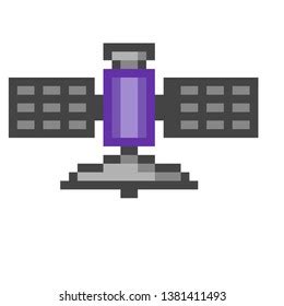 Pixel Art Space Station International Stock Vector (Royalty Free) 1381411493 | Shutterstock