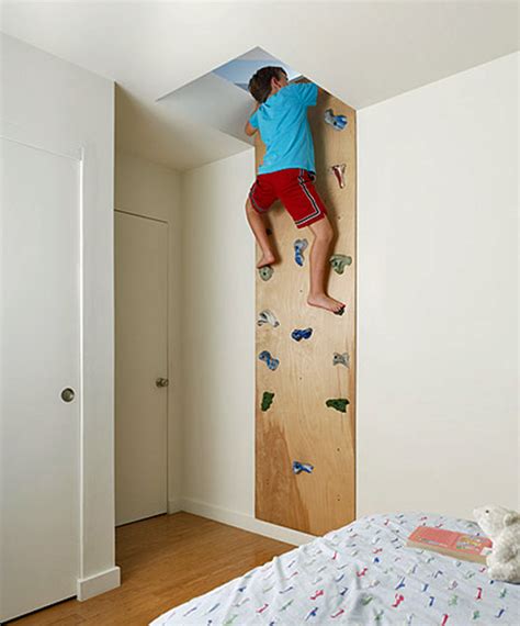 Kids Bedroom Design Idea: climbing wall - Captivatist