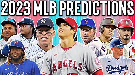 MLB 2023 Predictions (Divisions, Awards, World Series) - YouTube