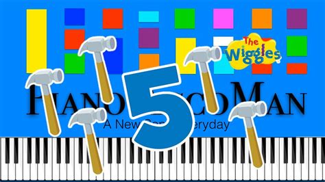 The Wiggles Johnny Works With One Hammer Slow EASY Medium 4K Piano Tutorial - YouTube