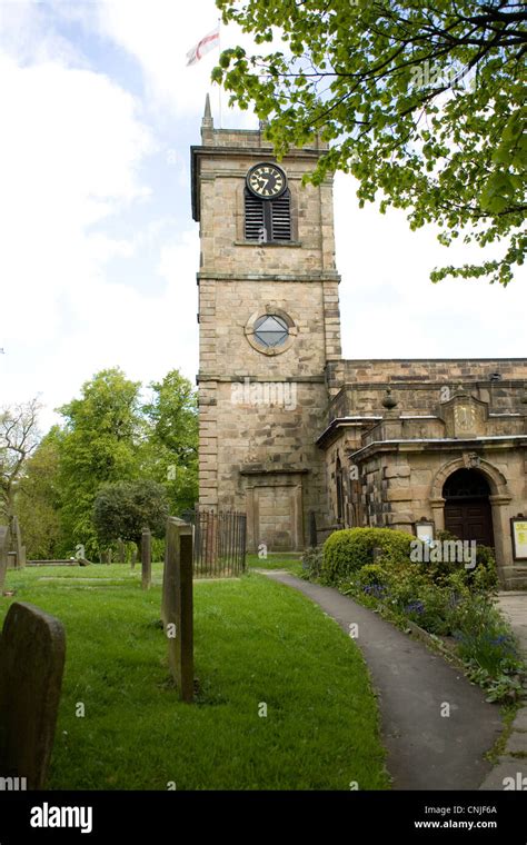 Church in Chapel en le Frith Derbyshire Stock Photo - Alamy