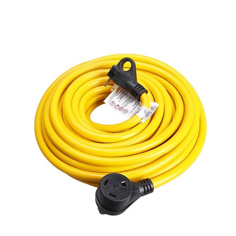 Go Green Power 50' 30 Amp RV Extension Cord, Plug with handles-GGRV-30-50FH - The Home Depot