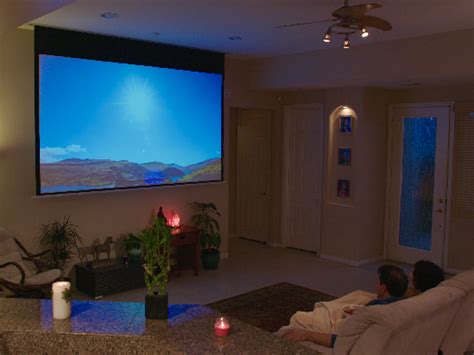 Motorised Projector Screen Ceiling Mount | Shelly Lighting