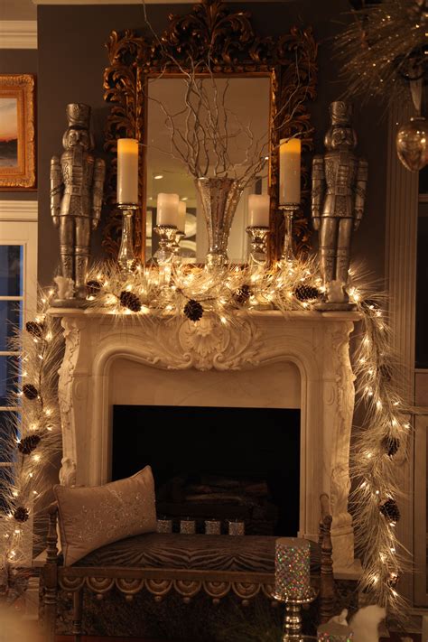 Christmas Fireplace mantel Christmas Fireplace Mantels, Fireplace Ideas, Corner Mantle ...