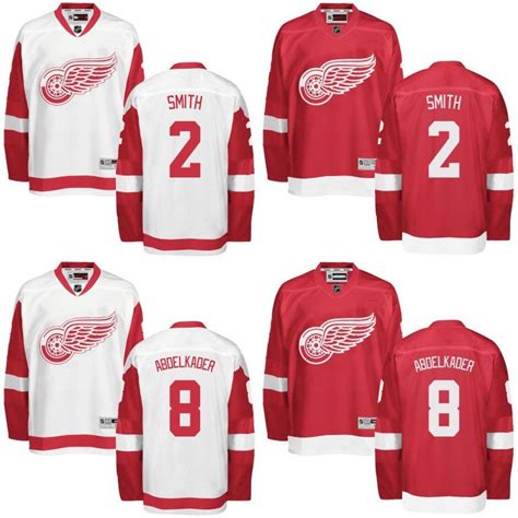 2017 2016 Men Detroit Red Wings Jerseys 2 Brendan Smith 8 Justin ...