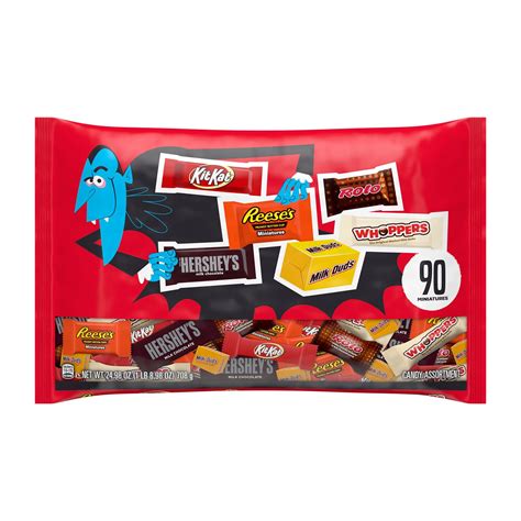 Hershey Assorted Chocolate Flavors Bite Size, Halloween Candy Variety ...