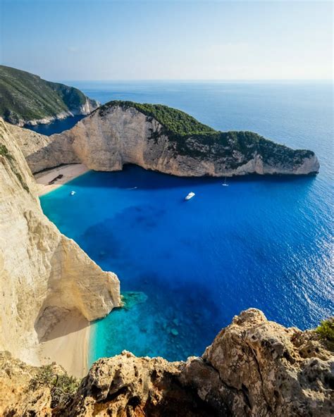 Shipwreck Bay In Zakynthos Island