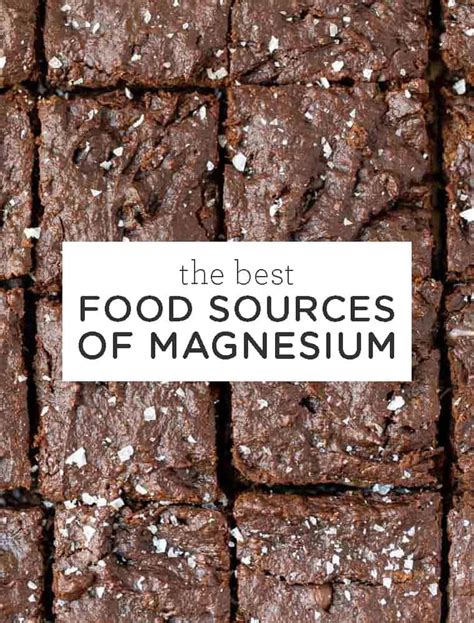 12 Excellent Food Sources of Magnesium [Plant-Based] | Magnesium Rich ...