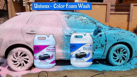 Blue and pink color car wash shampoo / uniwax blue and pink color car ...